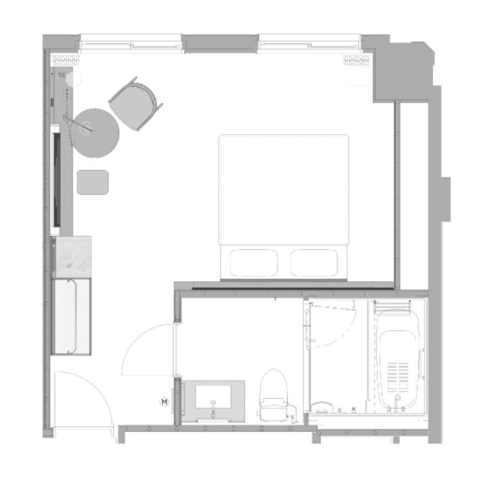 クラブスーペリアキングルームのレイアウト画像