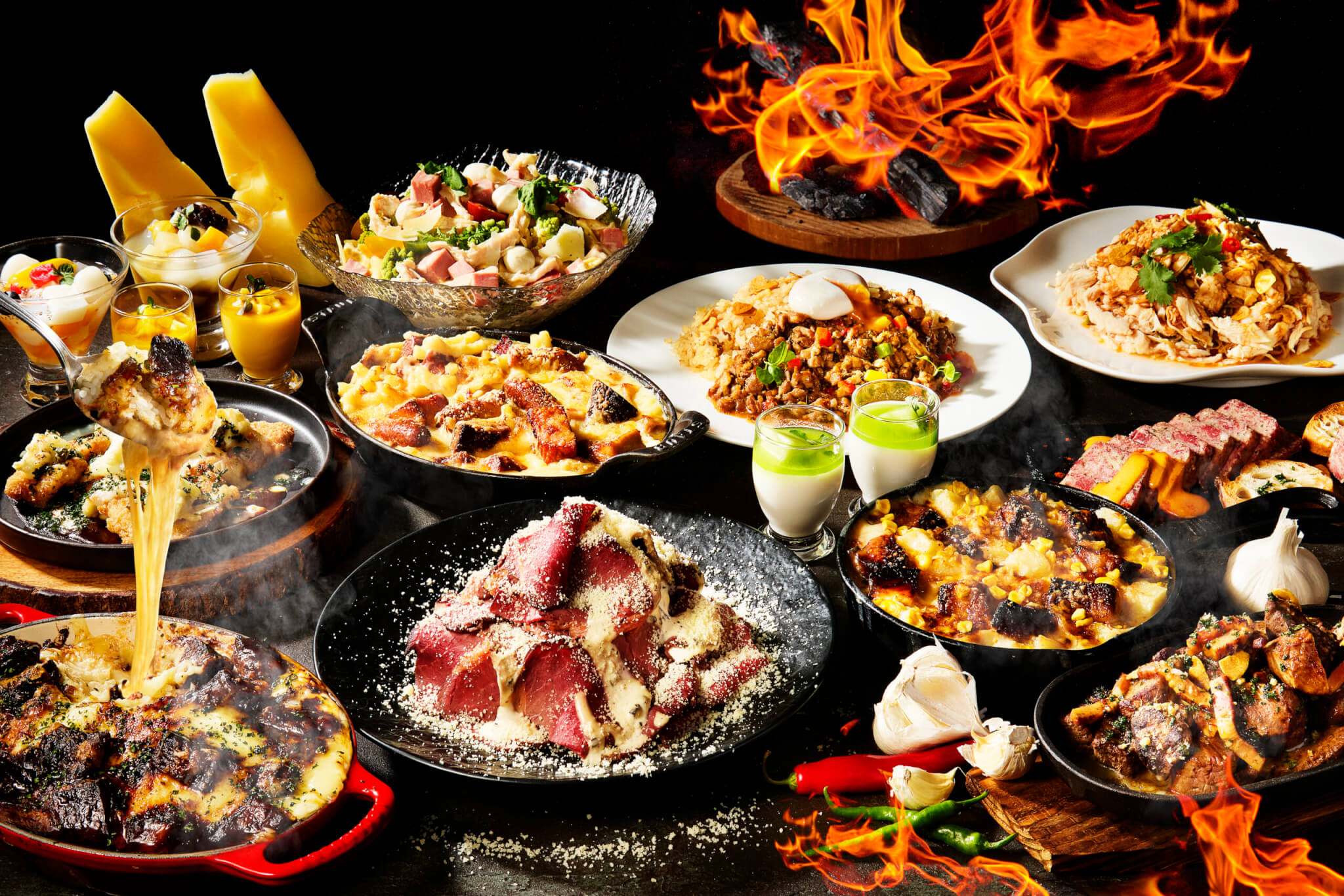 目覚めよ食欲、うまいは正義だ！「背徳のミートフェア」開催 肉×油×チーズ×にんにくの解禁。～この夏、自分だけの“罪うまミート”でパワーチャージ！～の画像